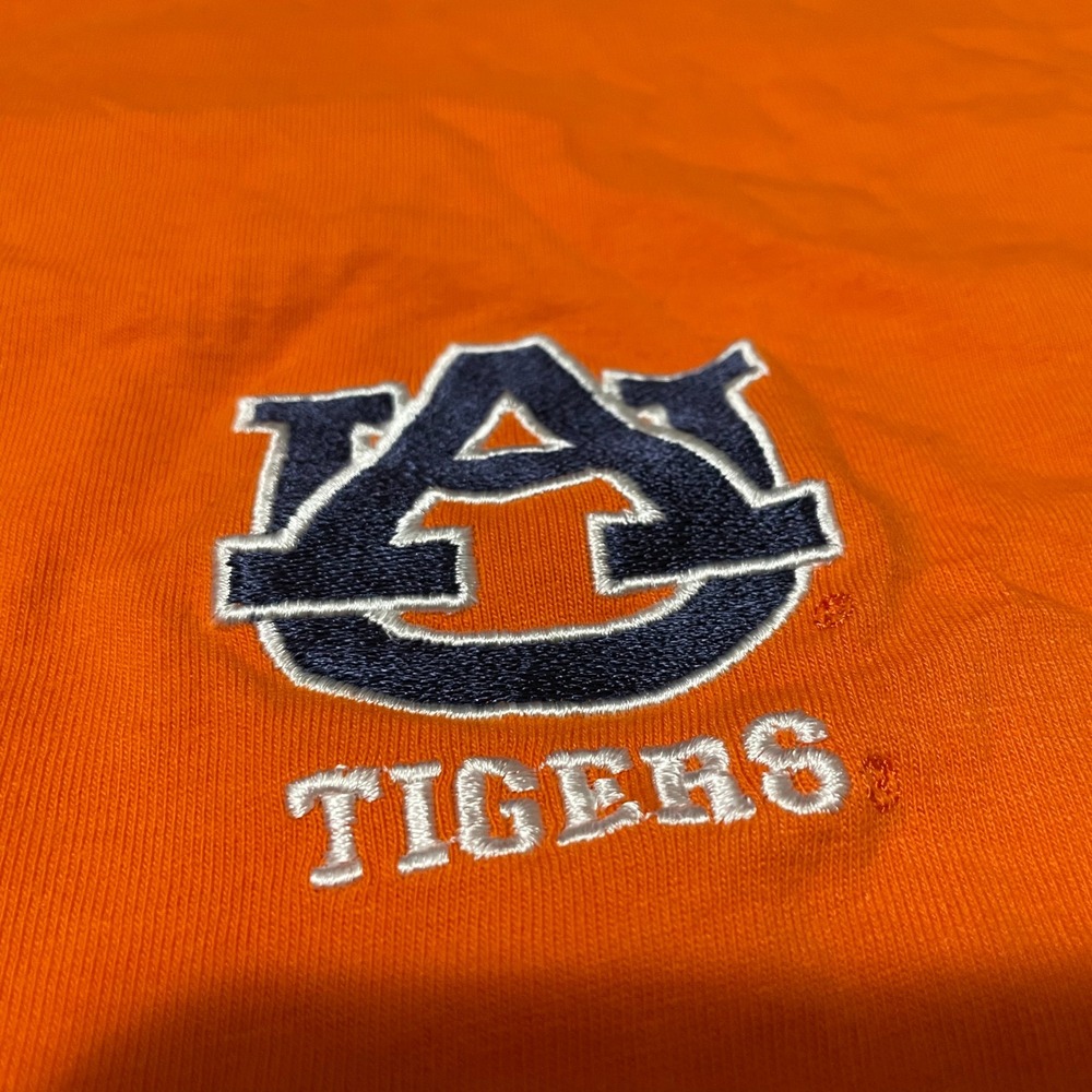 Auburn Tigers Franchise Club Men's 3XL Orange Henley T-Shirt Side Zipper